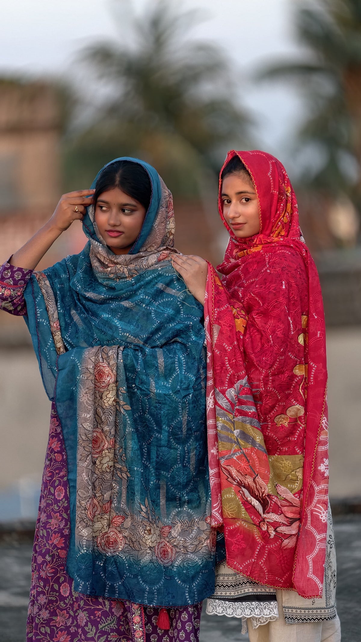 Cotton digital print dupatta